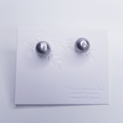 Bezel Stud Earring