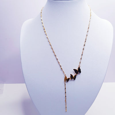 Trio Butterfly Necklace