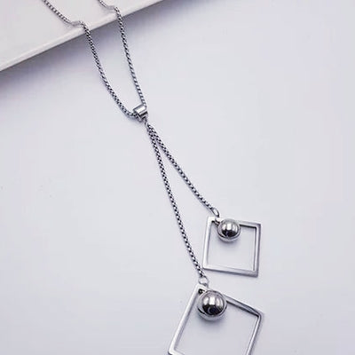 Long Geo Necklace