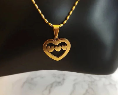 Triplet Heart Necklace