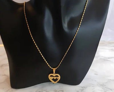 Triplet Heart Necklace