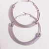 Net Mesh Hoop Earrings