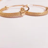 Net Mesh Hoop Earrings