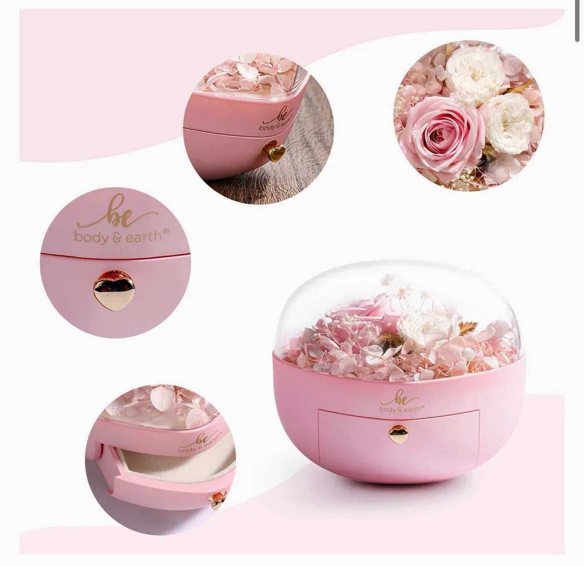 Heart Pink Eternal Rose Gift Box