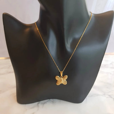 Butterfly Pendant Necklace