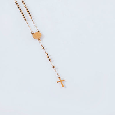 Gold Rosary Necklace