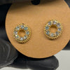 Gold Mini Donut Stud Earring