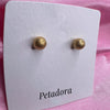 Ro-Gold Ball Stud Earring