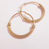 Net Mesh Hoop Earrings