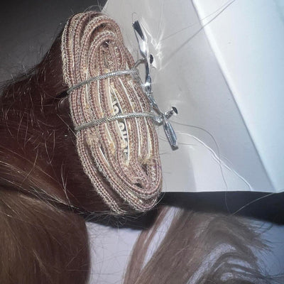 Silver Clip In Hair Extension