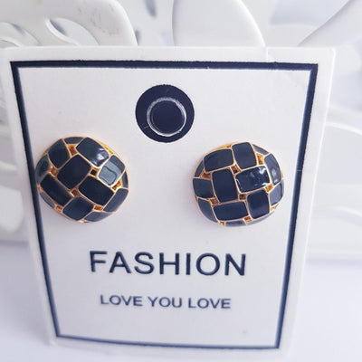 Gridlock Stud  Earring