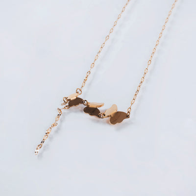 Trio Butterfly Necklace