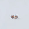 Sparkle Heart Stud Earrings