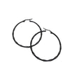 Annie Black Hoop Earring