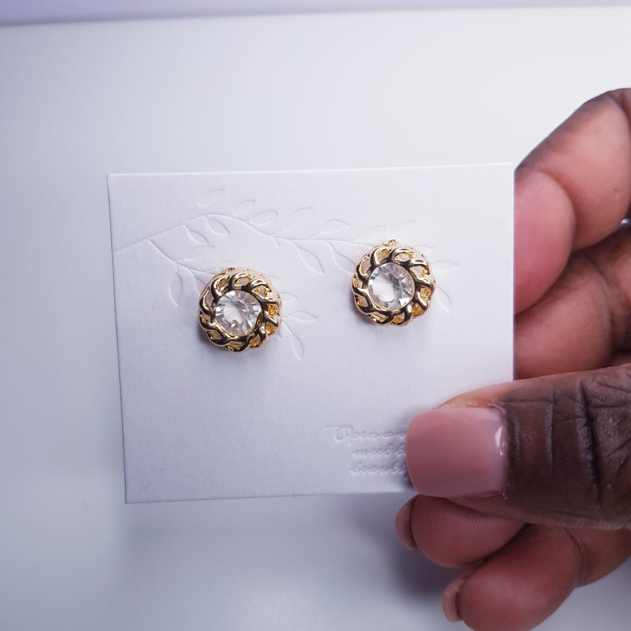 Woven Stud Earring