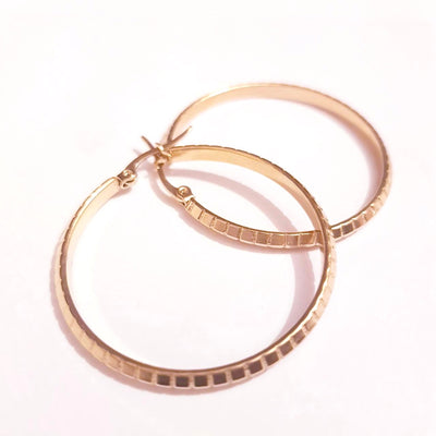 Squared Hoop Earrings